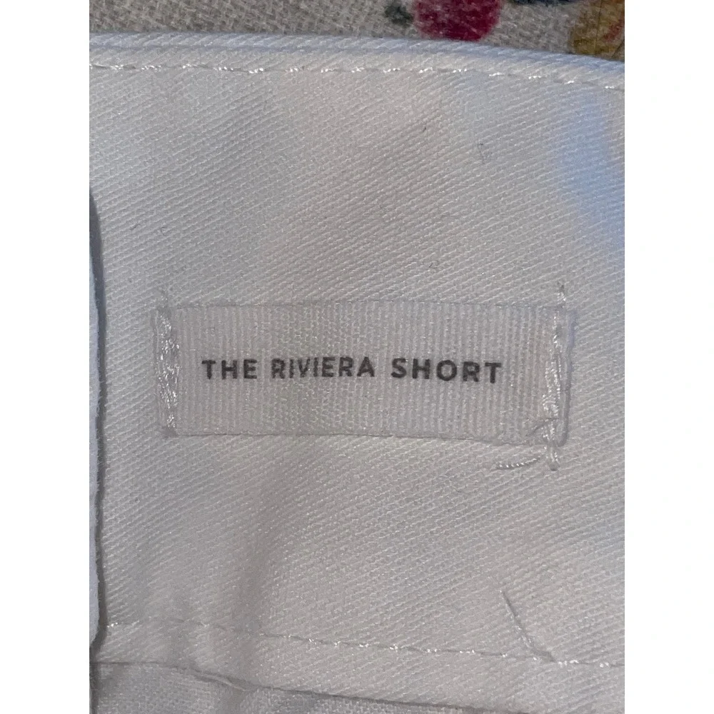Ann Taylor LOFT Riviera Shorts White Scalloped Hem Cotton Twill Womens Size 10